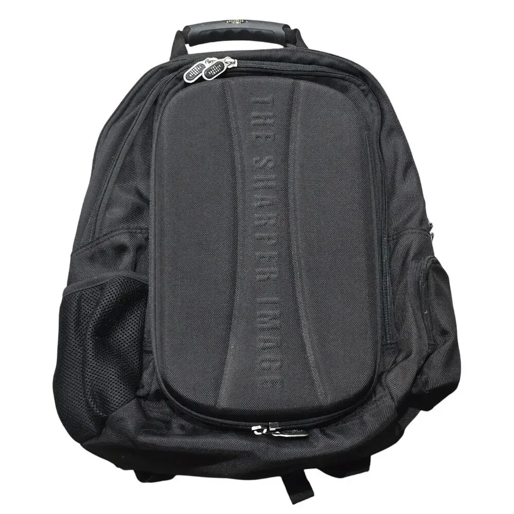 Sharper Image Black Multi Compartment Laptop Backpack Speaker System